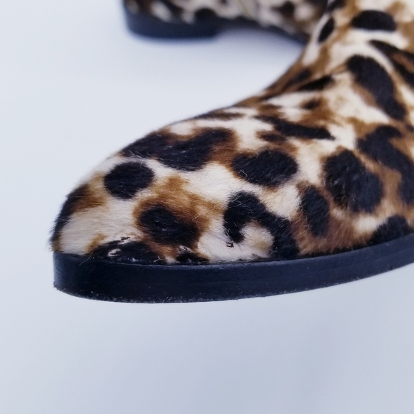 J. Crew Calf Hair and Leather Leopard Print Booties, size 6.5 - Picture 14 of 16
